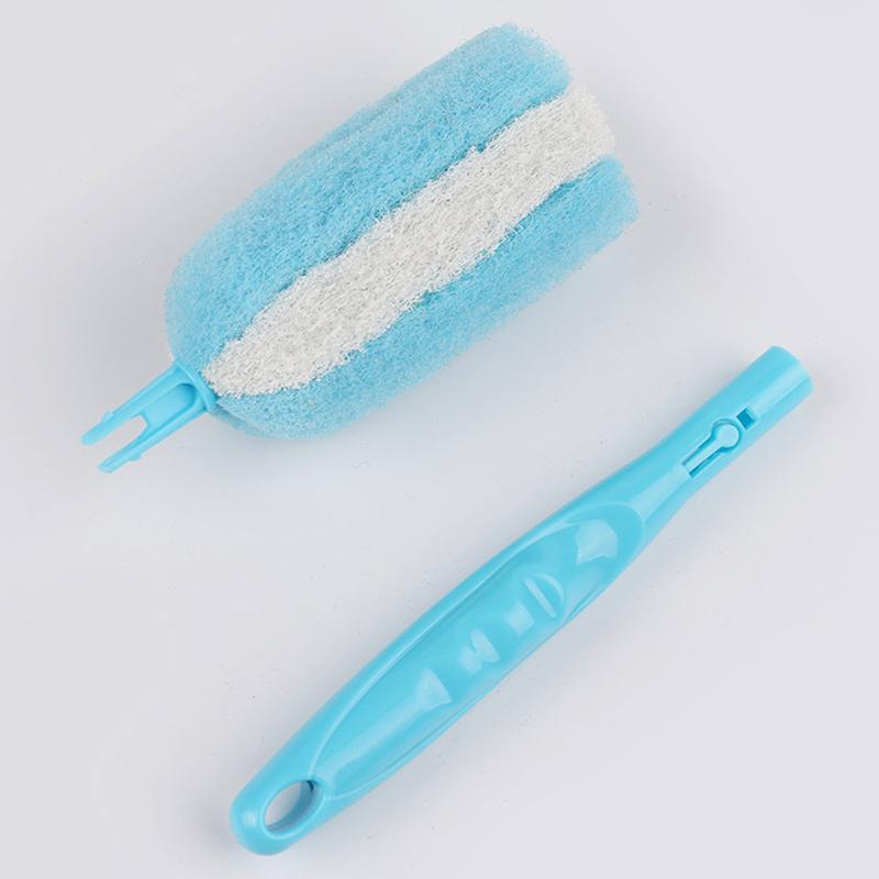 Removable Sponge Baby Cup Bottle Washing Brush Kitchen Cleaning Tool Bottle Cleaning Brush Long Handle Bottle Cleaning Sponge