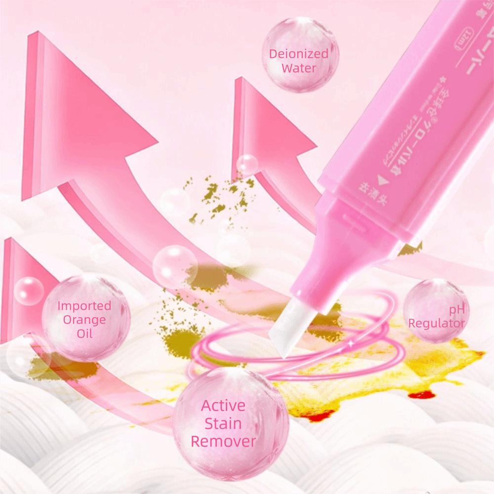 New 12ml Stain Remover Pen with Brush Head Instant Oil Remover Stick Double Head Portable Emergency Stain Remover Travel Use