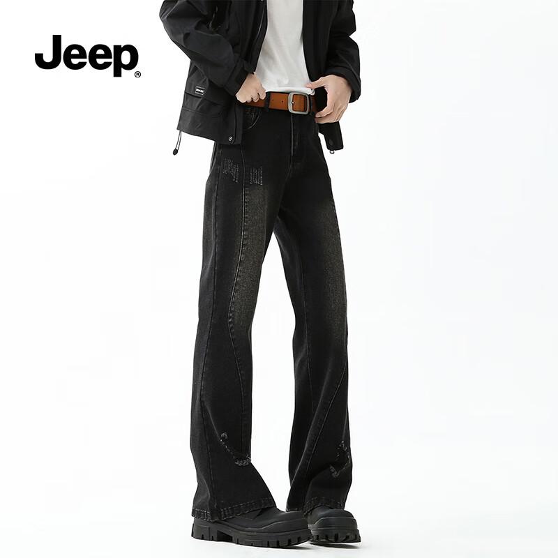 JEEP Men's American Retro Loose Straight Leg Jeans
