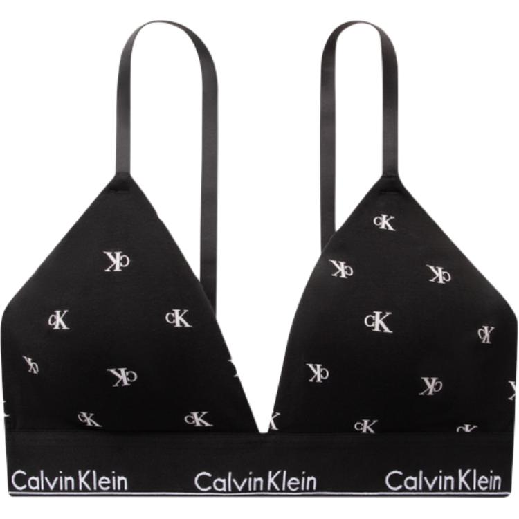 

Calvin Klein Современный бюстгальтер с беспроводной съемной подкладкой и треугольными чашками в стиле минимализма, женское нижнее белье, черный QF5650-PCS XS