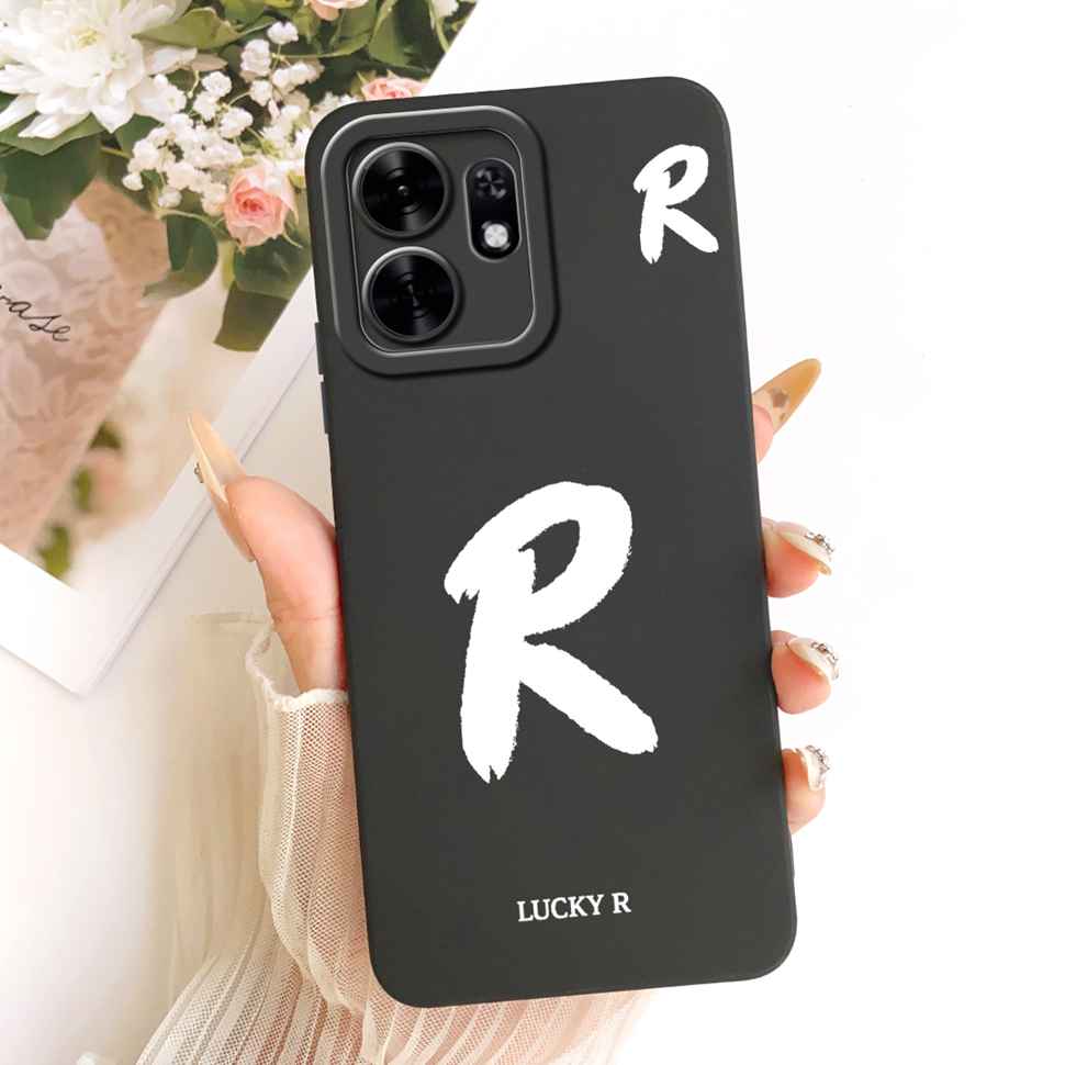 For Honor X6d X6D 5G Case LNA-NX1 Simple Lucky Letters A-Z Silicone Back Cover For Honor Play 60A 60a 5G NLA-AN00 Bumper Shell