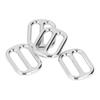 10PCS Flat Shape Strap Keeper Buckle Zinc Alloy Belt Slide Buckle  Clothing Accessories