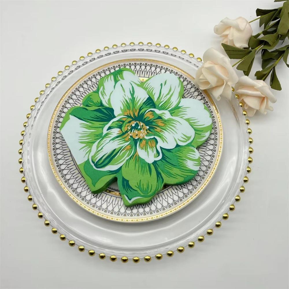 20 Sheets/bag Folding Decorative Paper Colored Facial Tissue High-end Mouth Cloth Wedding Household