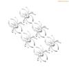 K1AE Pack of 6 Multipurpose Spiders Shaped Decorations Halloween Themed Napkin Rings Metal Home Table Accessories