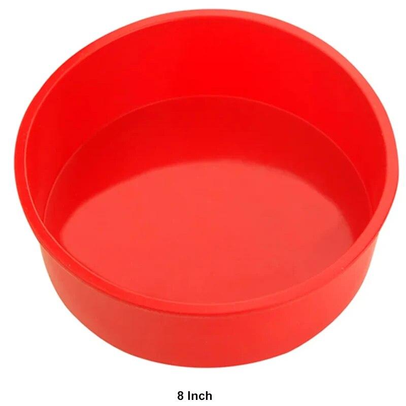 4 6 8 10 Inch Silicone Round Cake Pan 2 3 4 Tier Silicone Cake Mold Heat Resistance Circle Baking Pan