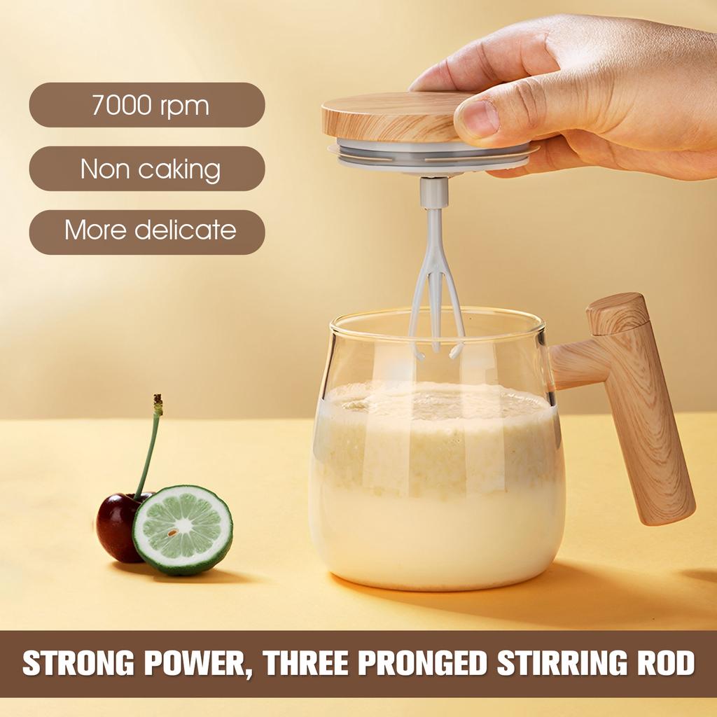400ml Automatic Self Stirring Cup Electric High Speed Mixing Coffee Mug Glass Protein Powder Milkshake Stirrers Office Home Gym