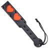 BDSM Spanking Paddle Frogger Whip SM Training Tool Hand Paddle with Bell Leather Clamp Couple Bedroom Play Adult Spanking Toy Bondage Game Punishment