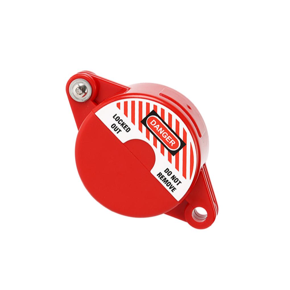 1 Box of Valve Lock Round Padlock with Key Red Antitheft Products