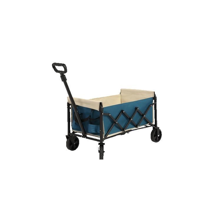 Chariot Multifonctionnel D'extérieur, Idéal Pour Les Courses, Le Camping, Le Sport Et Le Jardinage, Avec Une Grande Capacité - Bleu