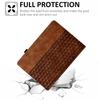 For iPad (2025)/10.9 (2022) Case Rotating Stand Building Block Imprinted Leather Tablet Cover