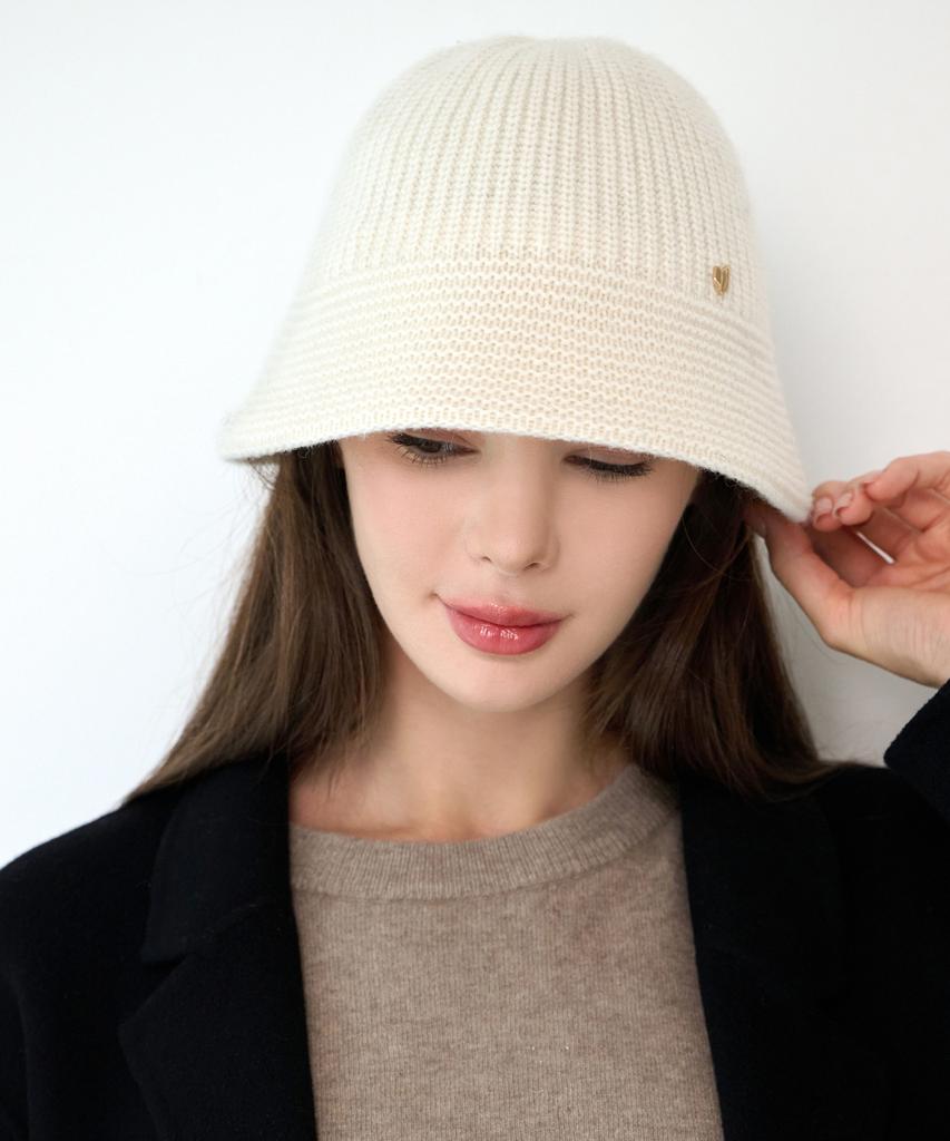 Koipeu Basic Wool Knit Bucket Hat Cf083Ht101