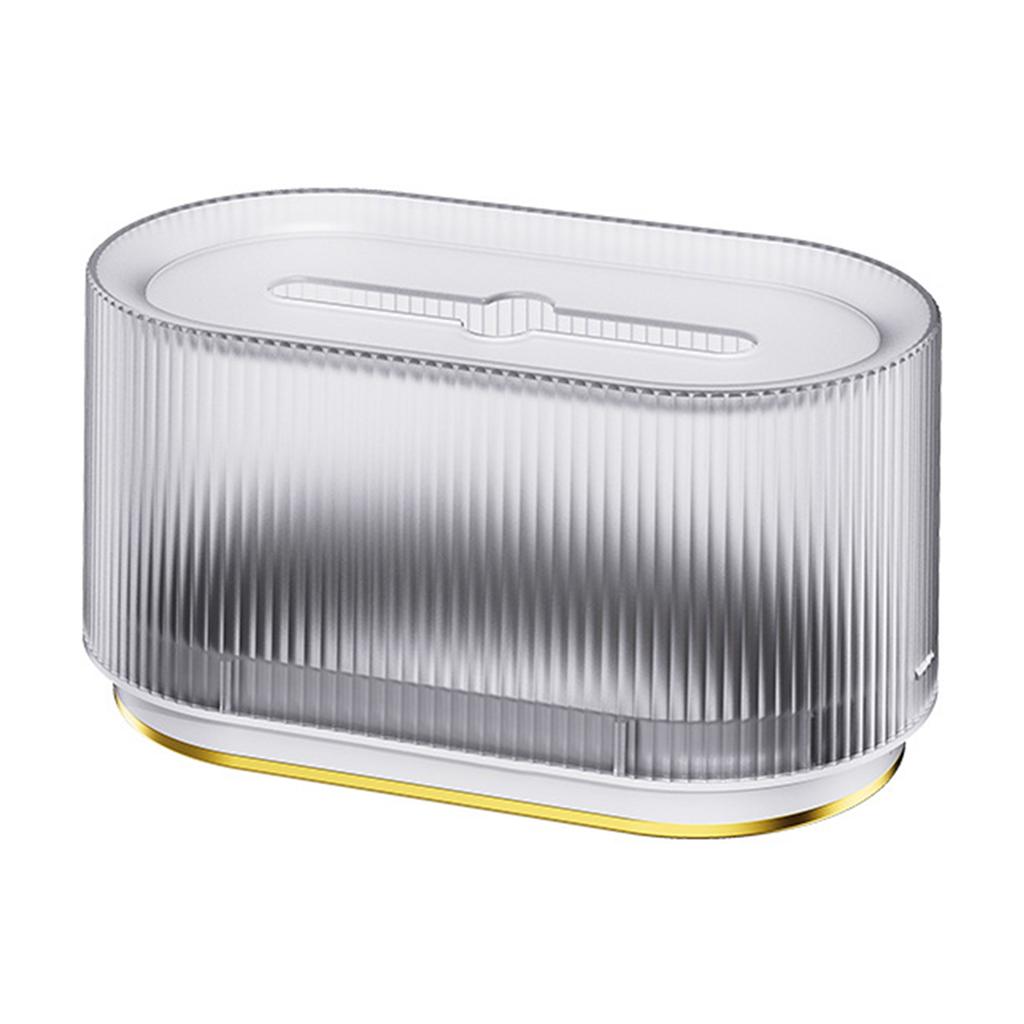 Simple Tissue Box Translucent Mask Storage Case Napkin Holder Container Large Capacity Wet Tissue Paper Dispenser Organizer