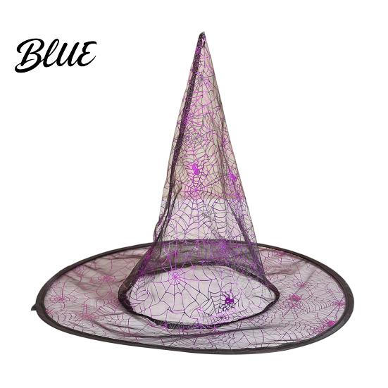 Party Headwear for Halloween Costume Transparent Witch Organza Women Cone-shaped Hat Lightweight Accessory Creative Holiday Wizard Decorations