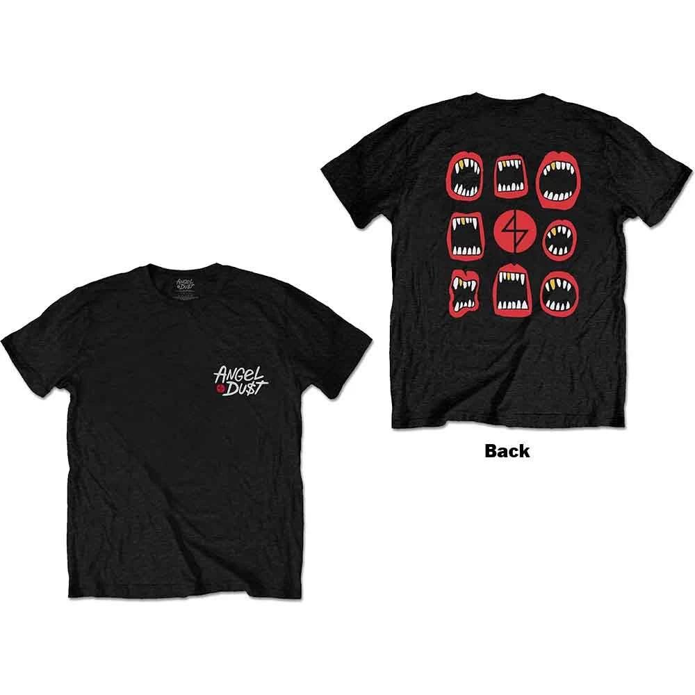 Angel Dust Mouth Repeat T-Shirt Black New L