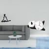 Creative Abstract Thinker Panda Sculpture Figurine Modern Cute Decorative Ornament for Bedroom