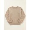 Yangyang Plus Size Loose Long Sleeve Beaded Round Neck Women's Sweater - Autumn/Winter New European & American Style