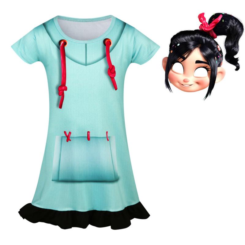 Cosplay Vanellope Children S Performance Halloween Costume 100