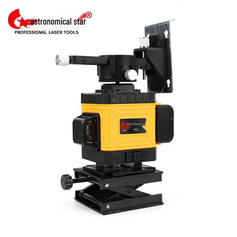 12-Line High-Precision Green Laser Level with Line Casting and Infrared Leveling