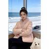 New Chinese-style pink age-reducing disc-buckled short cotton-padded clothes for women's autumn and winter new national style embroidered retro c