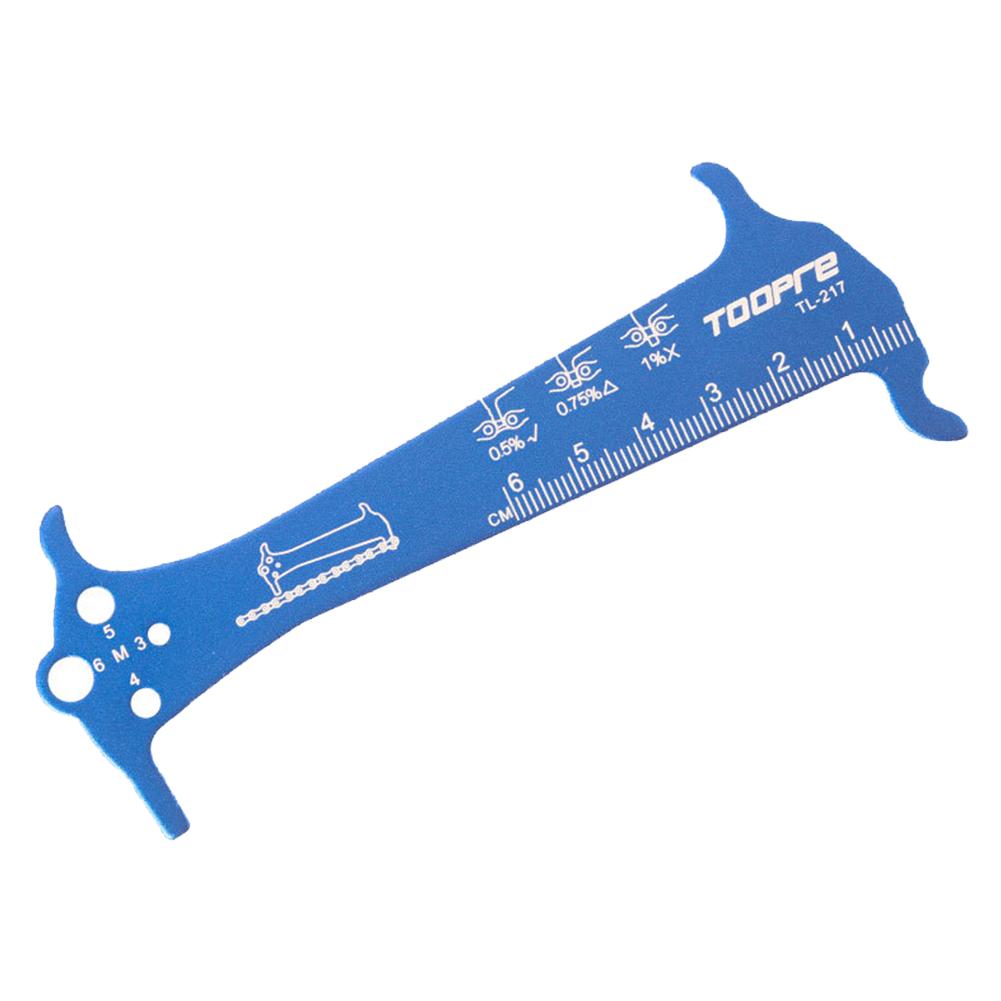 Bicycle Chain Wear Indicator Ruler Stainless Steel Mountain Road Bike Chain Gauge Measurement Checker Screw Diameter Repair Tool