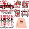 Valentine's Day Heat-sensitive Stickers, Couple Gifts Stickers, DIY Heat-pressed Printed T-shirts, Heat-pressed Printed Shirts