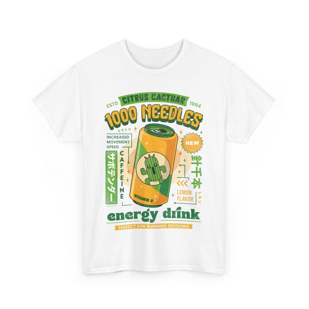 

Cactuar Energy Drink Unisex T-Shirt. Final fantasy Video Game. Cactilio. JRPG. 4XL