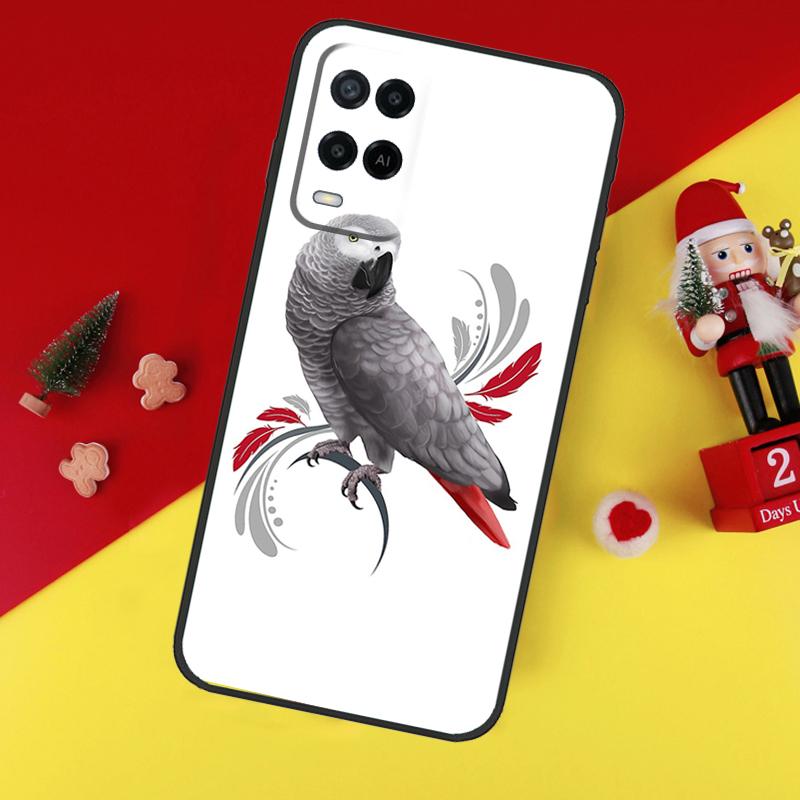 

African Grey Parrot Case For Oppo A38 A18 A58 A78 A98 A74 A94 A54 A80 A60 A40 A96 A76 A16 A15 A17 A57 A5 A6 Pro OPPO A38 4G