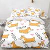 Shiba Inu Dog Bedding Set Animal Dogs Duvet Cover Double King Twin Single Bed Sets For Kids Boys Decor Home Custom Bed Linen