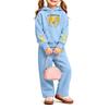 Girls' Print Hoodie and Sweatpants Set, 2-Piece Outfit for Casual Wear
