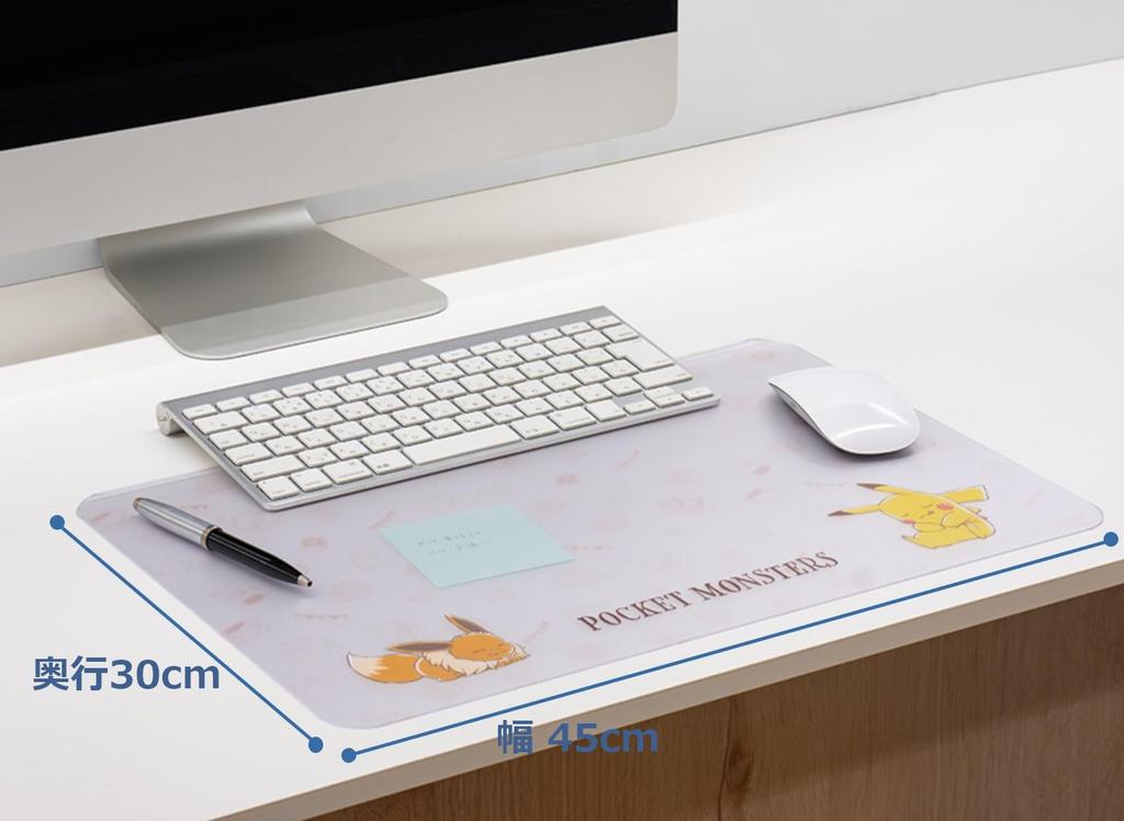KOIZUMI Study Mini Desk Mat with W45 X For For For For Stain Scratch Can Be Wiped With Compact And Easy To Eevee (Koizumi Desk) Memos, Pokemon,