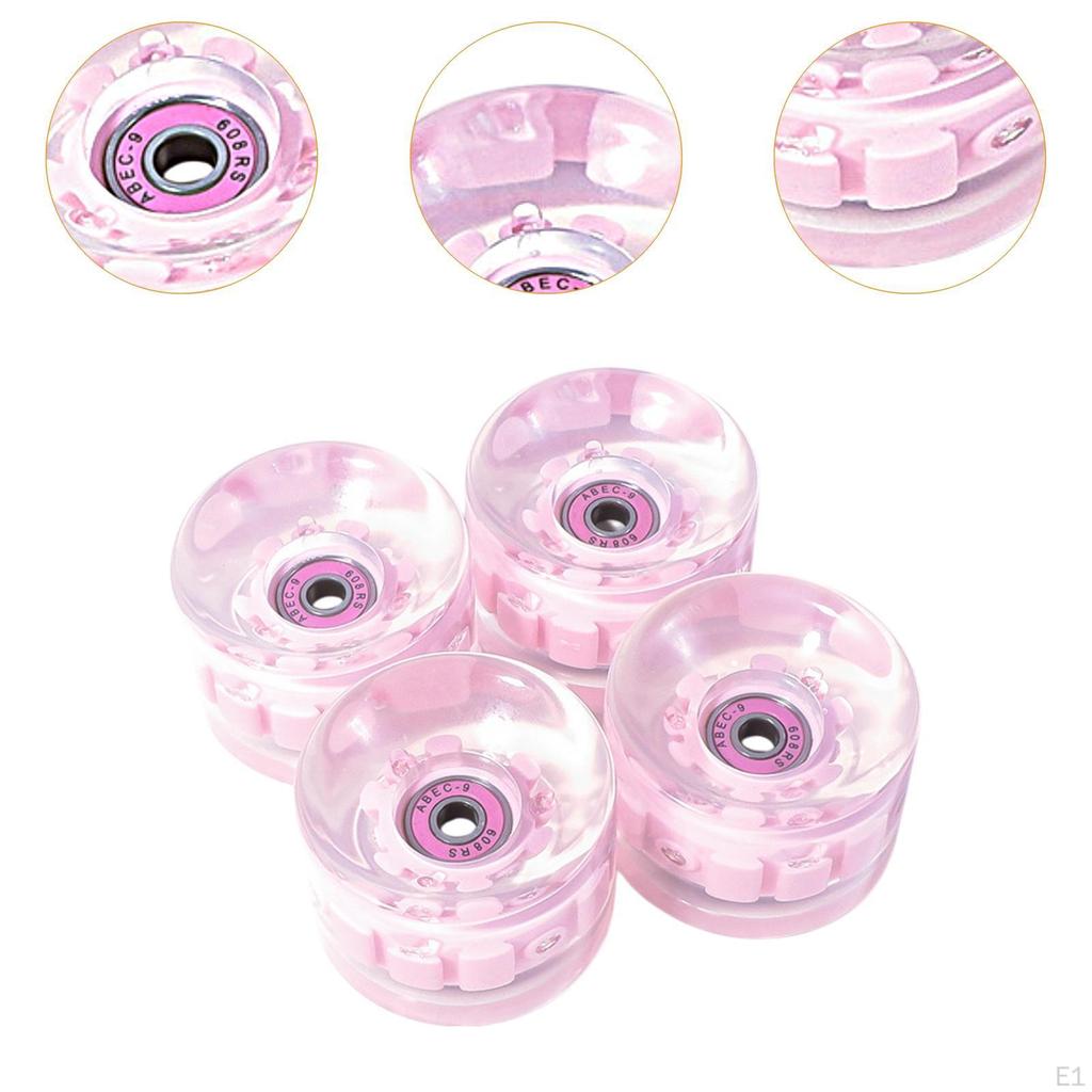 Skateboardové kolečka 65 mm 78a s ložisky RADEC-9