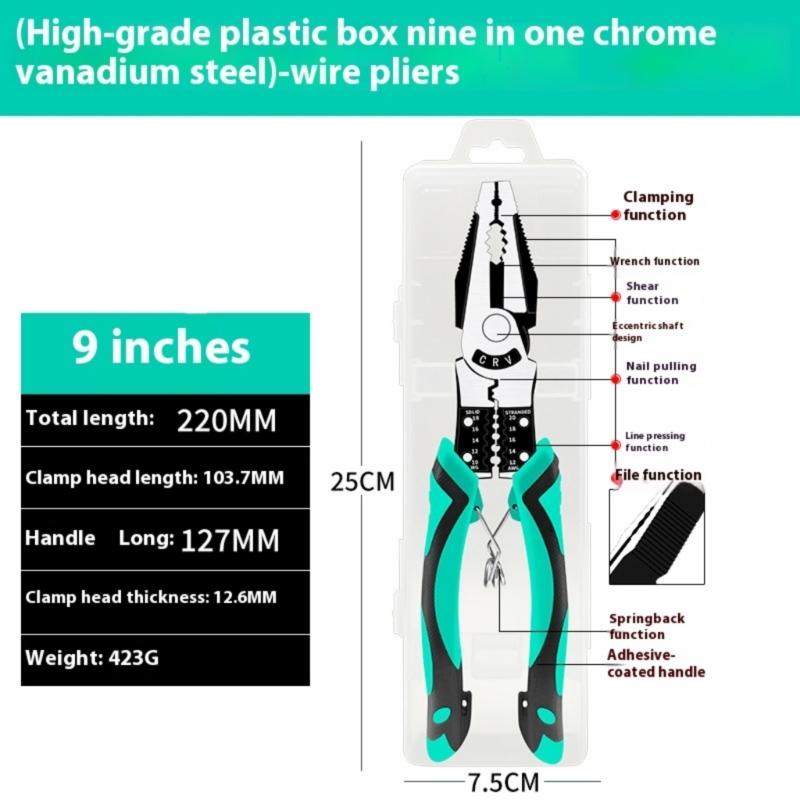 Multifunctional Wire Strippers Electrician Crimping Wire Stripping Pliers Hardware Tool Wire Cutting Plier