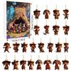 Dachshund Advent Calendar 2025 Christmas Countdown Calendar 24 Days 2D Acrylic Dog Ornaments for Christmas Tree Decoration Gifts