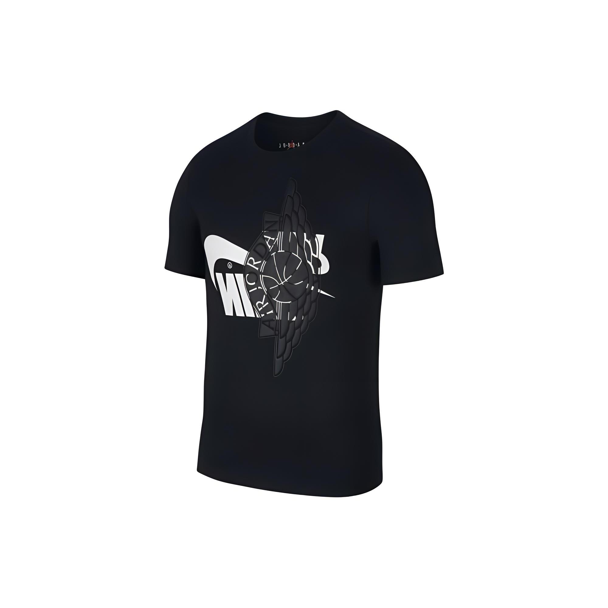 Air Jordan Futura Wings Logo Short Sleeve  Black  Men s AO0602-011 S