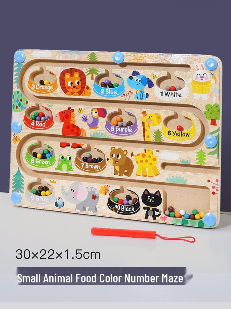 

Магнитный лабиринт с бусинами для счета и сортировки - Развивающая игрушка для детей