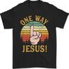 One Way Jesus People Christian Revolution Finger Up Retro Unisex T-Shirt
