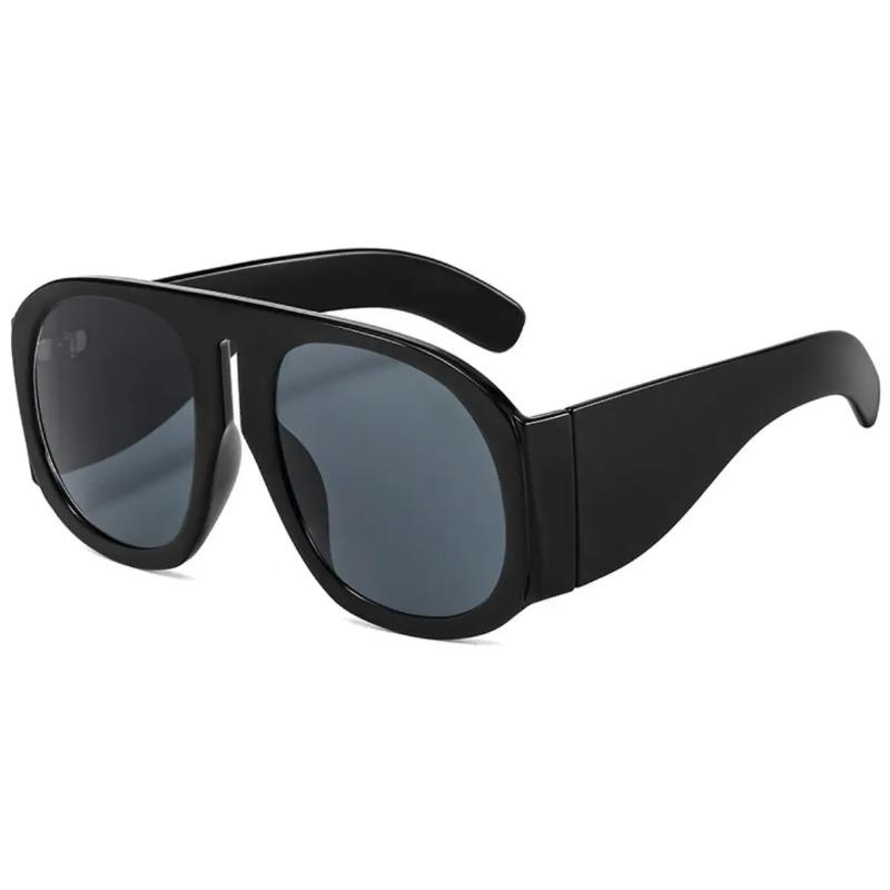 Yellow Oversized Pilot Sunglasses Women Luxury Designer Wide Square Gradient Sun Glasses Trendy Big Frame