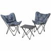 Campingmöbel-Set 2 Stühle + Tisch