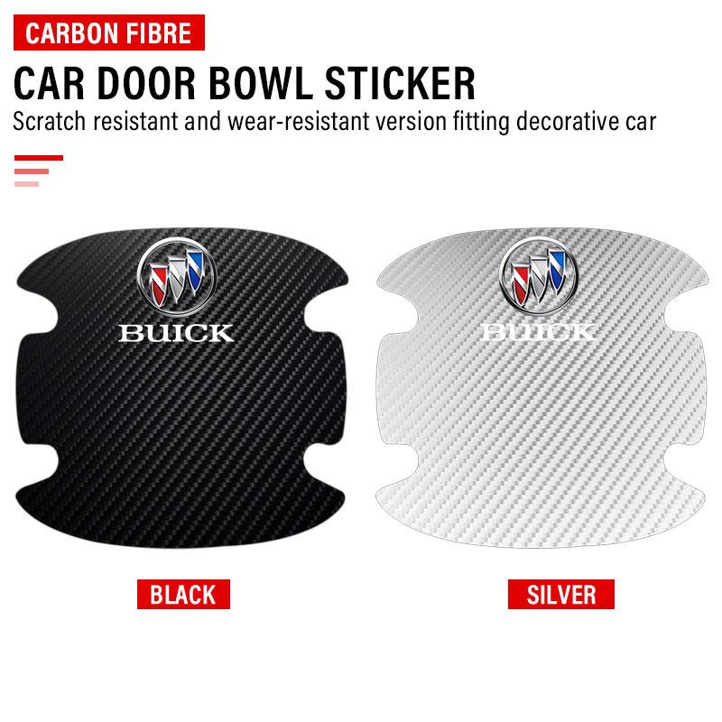 4PCS Car Door Handle Protection Sticker Emblem Car Decoration Styling For Buick Encore Regal Lacrosse Enclave Avenir Cascada GL8 Envision Anthem