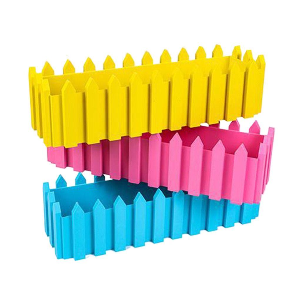 Rectangular Fence Flower Pots Seedling Seed Starter Trays Reusable Balcony Plant Seedling Pot Garden Accessories