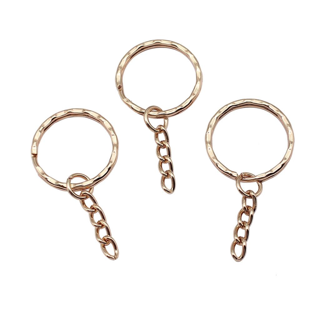 Accessories Parts 25-30mm Key Ring 2 Sizes 4 Colors Vintage Jewelry Supplies QA002