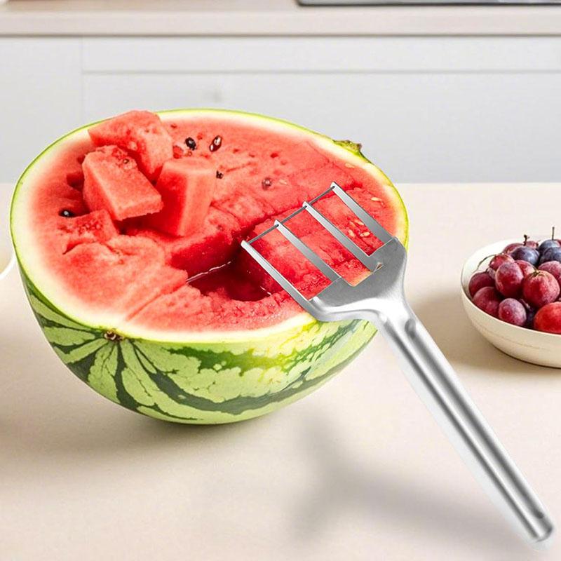 Watermelon Cutter Slicer Tool Fruit Cutter Kitchen Gadgets Fruit Knives Fork
