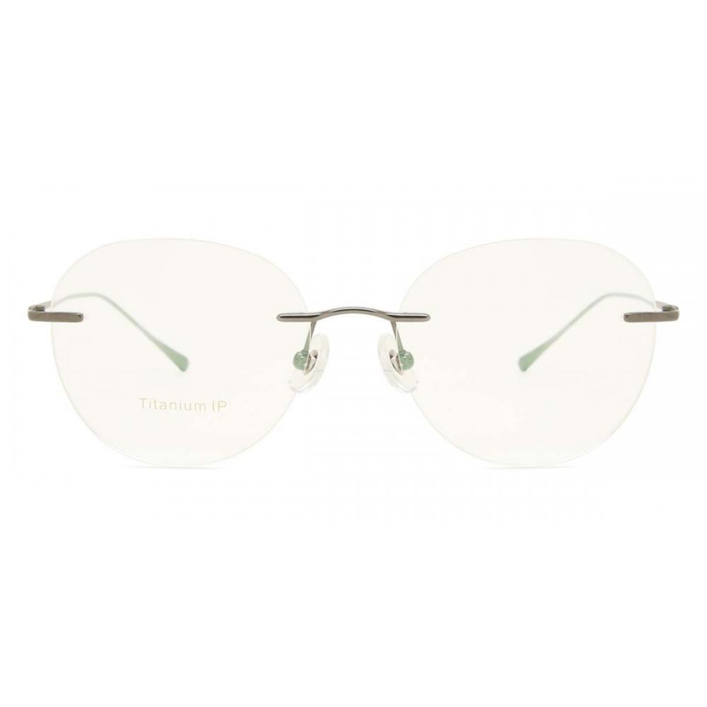 Rimless Round Grey Smartbuy Collection Zargun 68014 C2 Fashion Unisex Eyeglasses