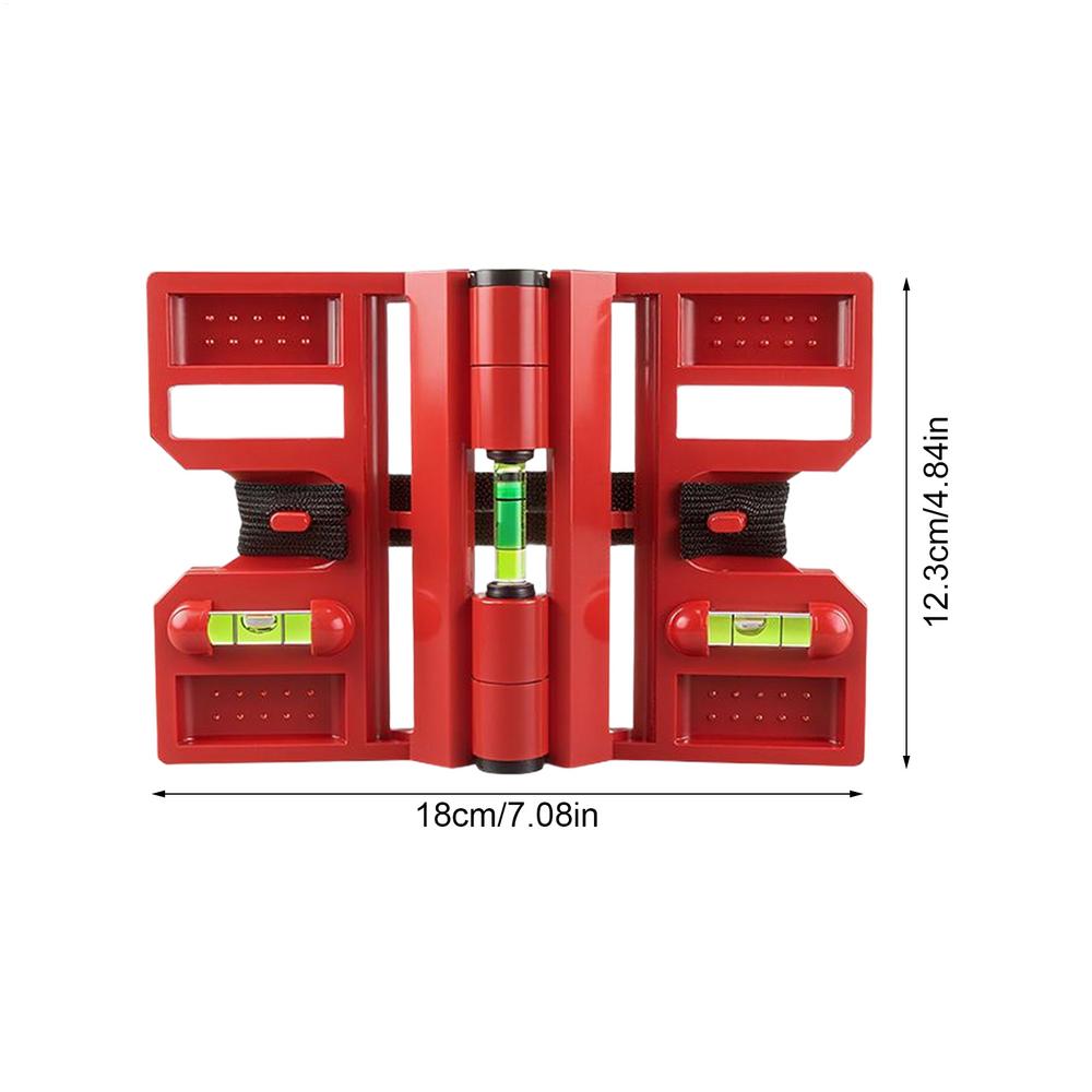 

Folding Magnetic Leveling Tool for Window Installation Ceiling Furniture Assembly Portable Adjustable Measuring Tool червоний