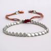 Trendy Handmade Adjustable Rope Bracelet with Irregular Copper and Artistic Beads for Men and Women