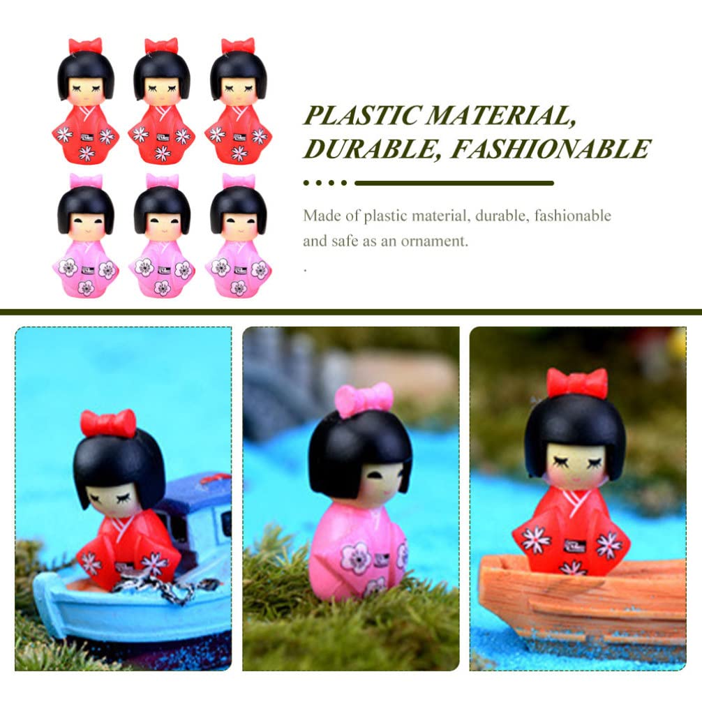 BESTOYARD Japanese Kimono Kokeshi Perfect as a Gift for Souvenirs from Small Tabletop Home DIY 10 Pieces and Dolls, Dolls, Foreigners, Japan,