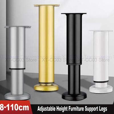 8-110cm Verstellbare Höhe Möbelstützfüße für Bettgestell Metall Verstellbare Möbelfüße für Bett/Sofa/Schrank/Couch/Tisch