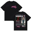 Rapper MORA Tour 2026 Merch T Shirt Men's Women Vintage High Quality Fashion T-shirts Hip Hop Clothing Oversized Cotton T-shirt