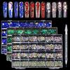 Nail Crystal Rhinestones Kit,Mix Shape AB Glass,3D Diamonds Flatback Crystals with Drill Pen,Nail Crystal,Nail Art Decor