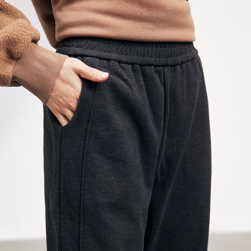 JOY SPEAKER Women's Winter Thickened Loose Straight-Leg Casual Pants